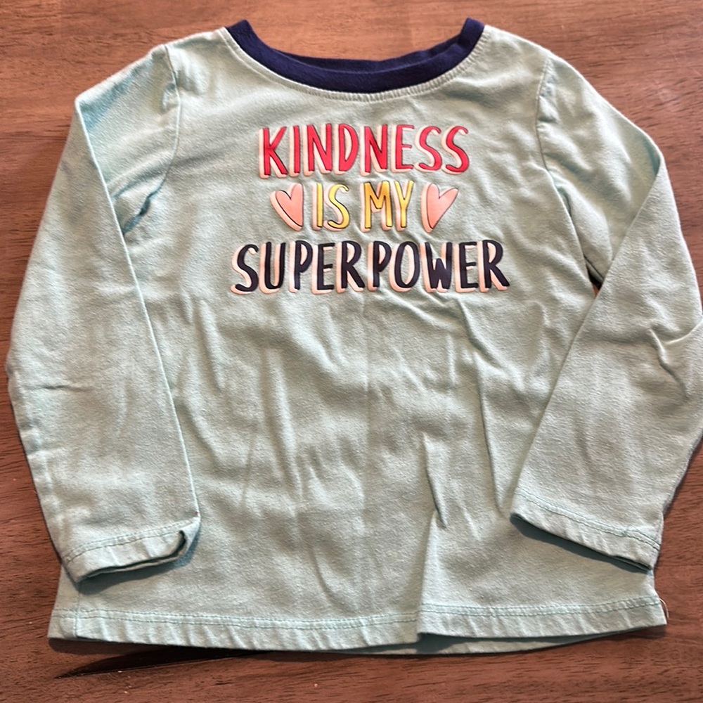 (3/$10) Kindness is my superpower long sleeve tee 3T